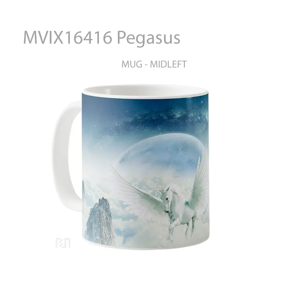 Mug Pegasus Full Wrap Lanscape - All-side / Desain