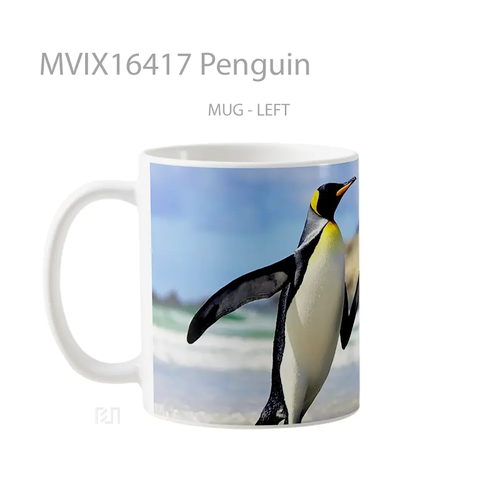 Mug Penguin Full Wrap Lanscape - All-side / Desain