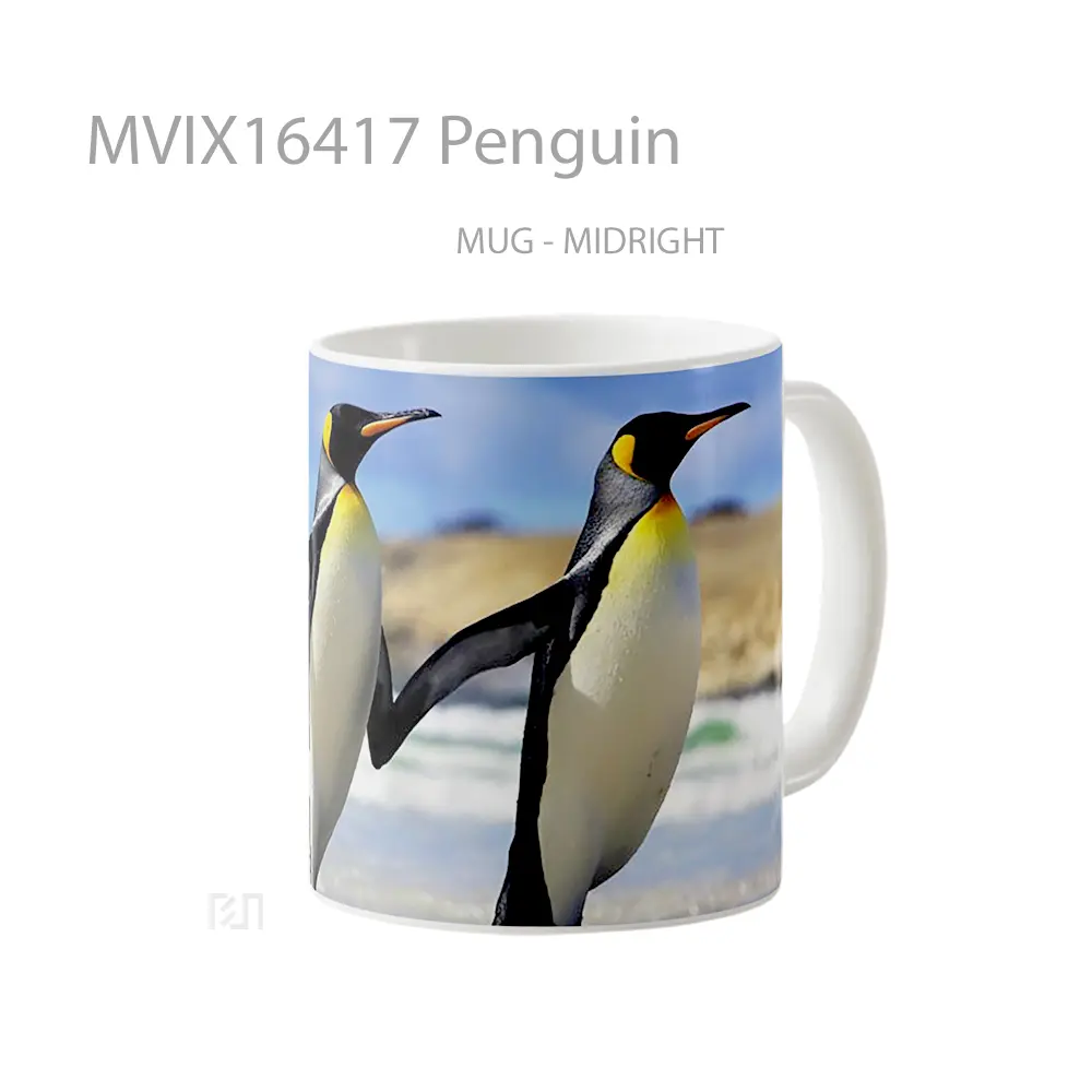 Mug Penguin Full Wrap Lanscape - All-side / Desain