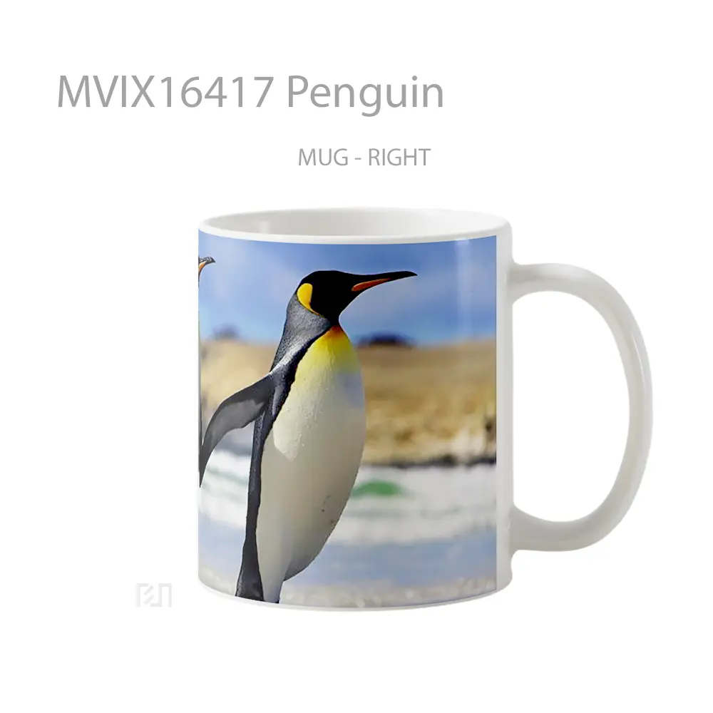 Mug Penguin Full Wrap Lanscape - All-side / Desain