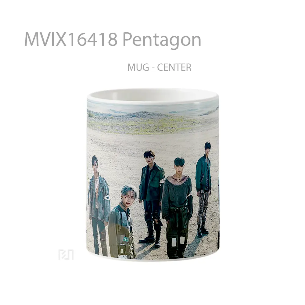 Mug Pentagon Full Wrap Lanscape