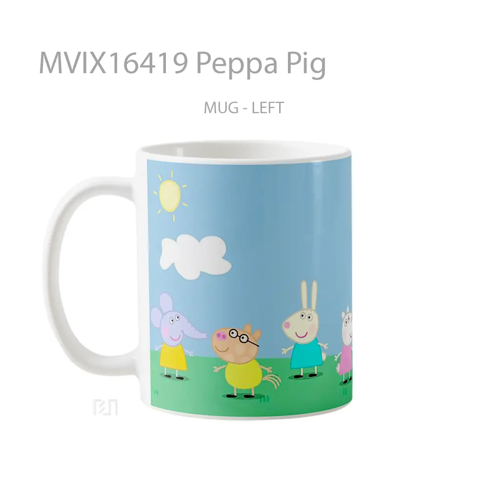 Mug Peppa Pig Full Wrap Lanscape - All-side / Desain