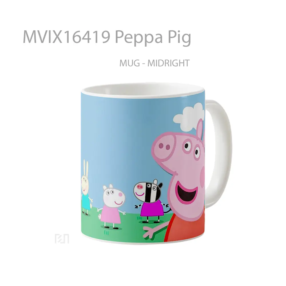 Mug Peppa Pig Full Wrap Lanscape - All-side / Desain