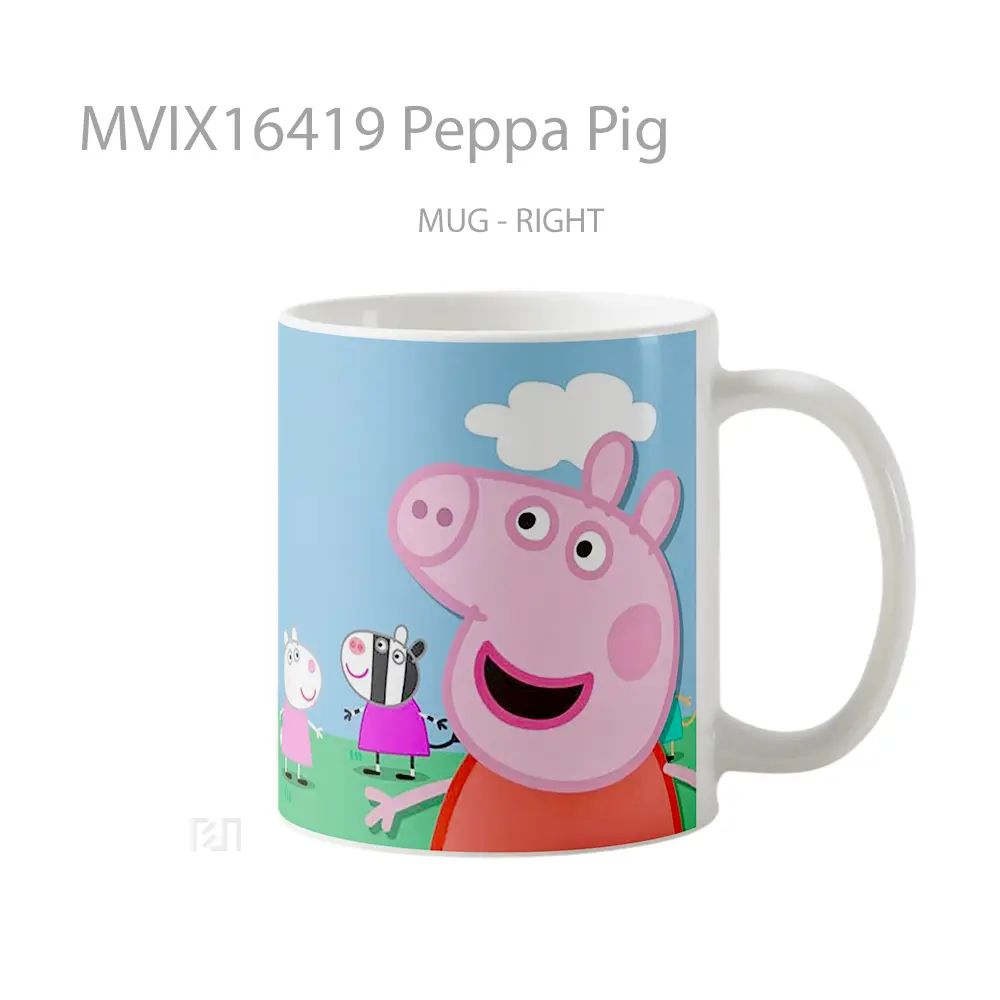 Mug Peppa Pig Full Wrap Lanscape - All-side / Desain