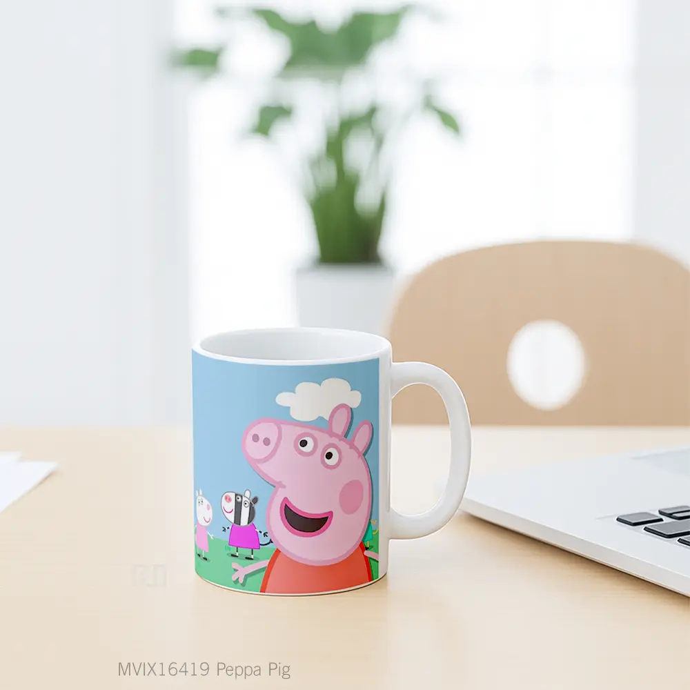 Mug Peppa Pig Full Wrap Lanscape - All-side / Desain