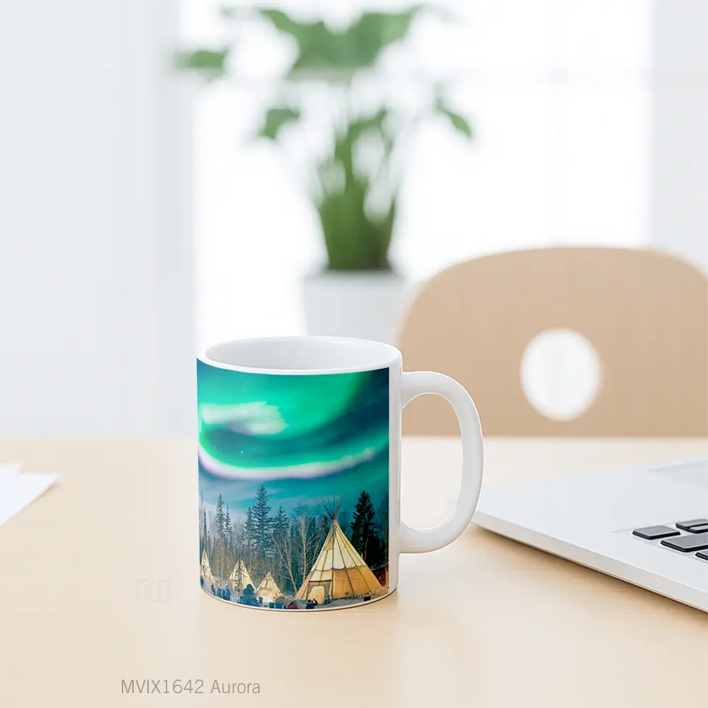 Mug Aurora Full Wrap Lanscape - All-side / Desain