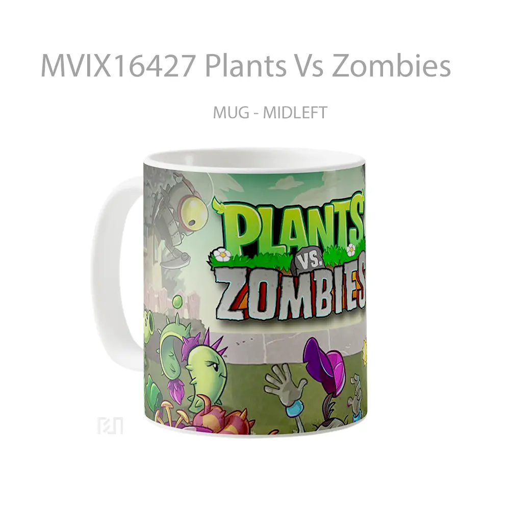 Mug Plants Vs Zombies Full Wrap Lanscape - All-side / Desain