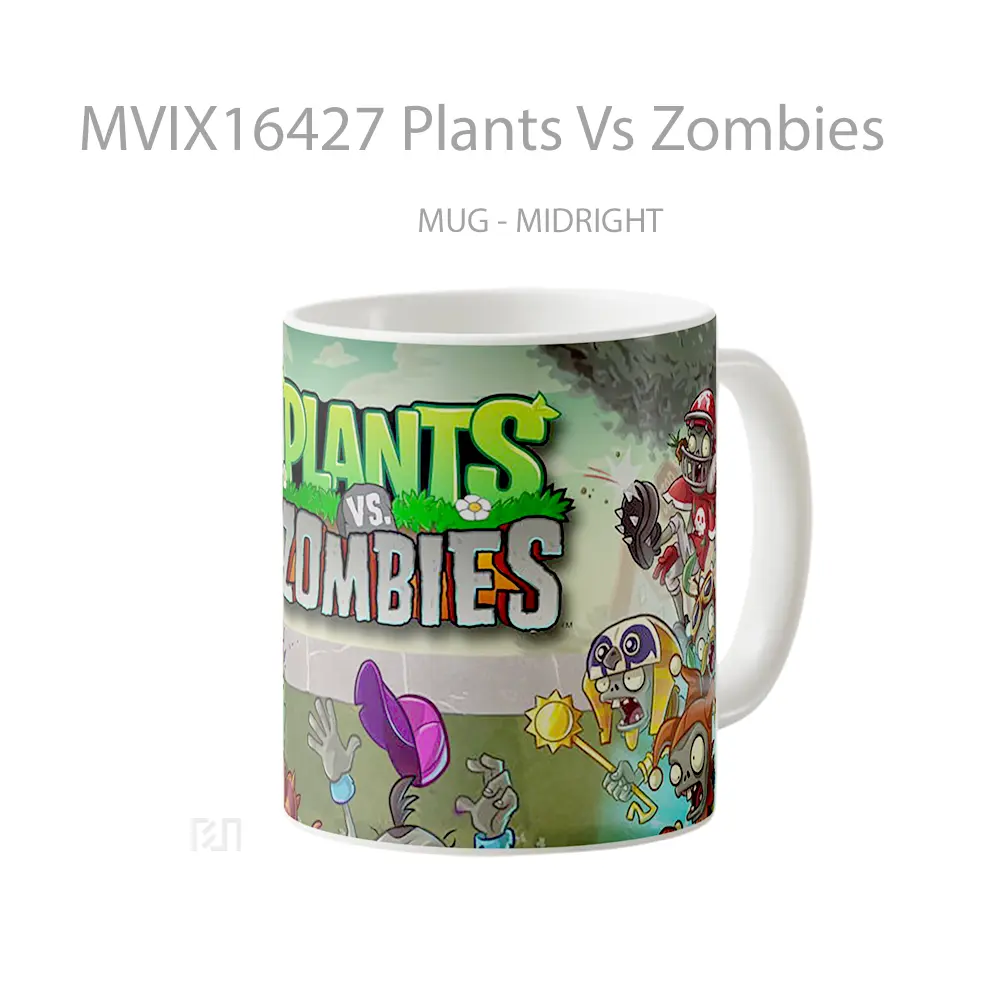 Mug Plants Vs Zombies Full Wrap Lanscape - All-side / Desain