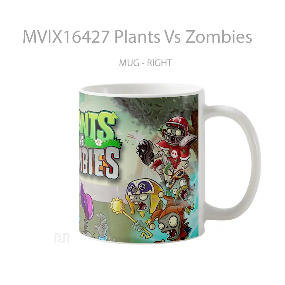 Mug Plants Vs Zombies Full Wrap Lanscape - All-side / Desain
