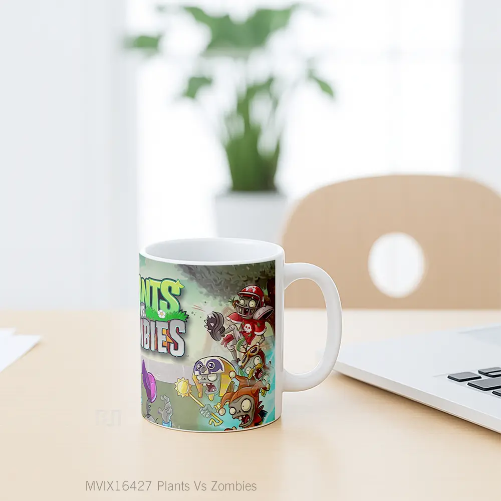 Mug Plants Vs Zombies Full Wrap Lanscape - All-side / Desain