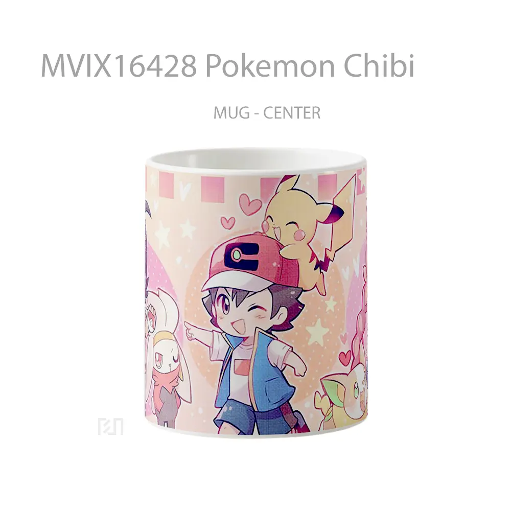 Mug Pokemon Chibi Full Wrap Lanscape