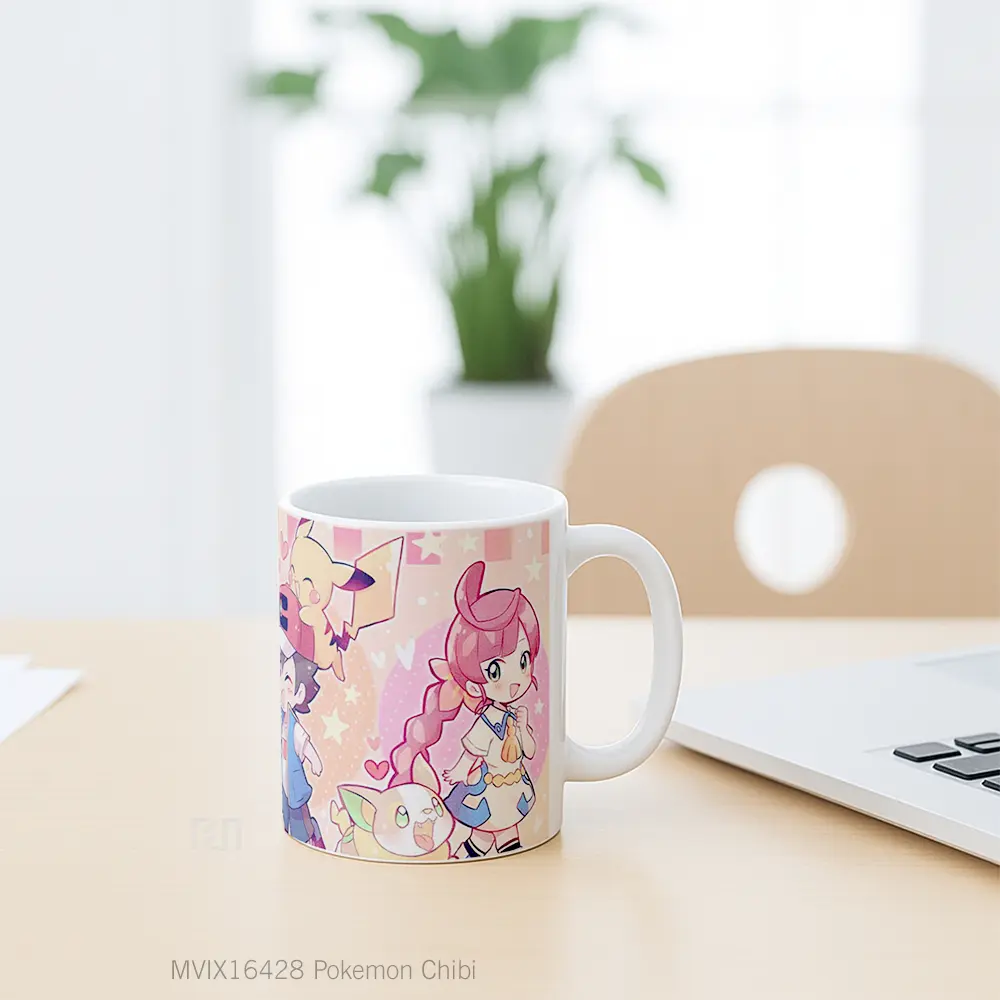 Mug Pokemon Chibi Full Wrap Lanscape - All-side / Desain