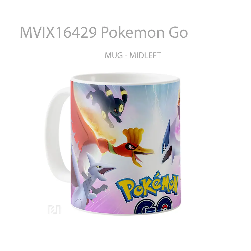 Mug Pokemon Go Full Wrap Lanscape - All-side / Desain