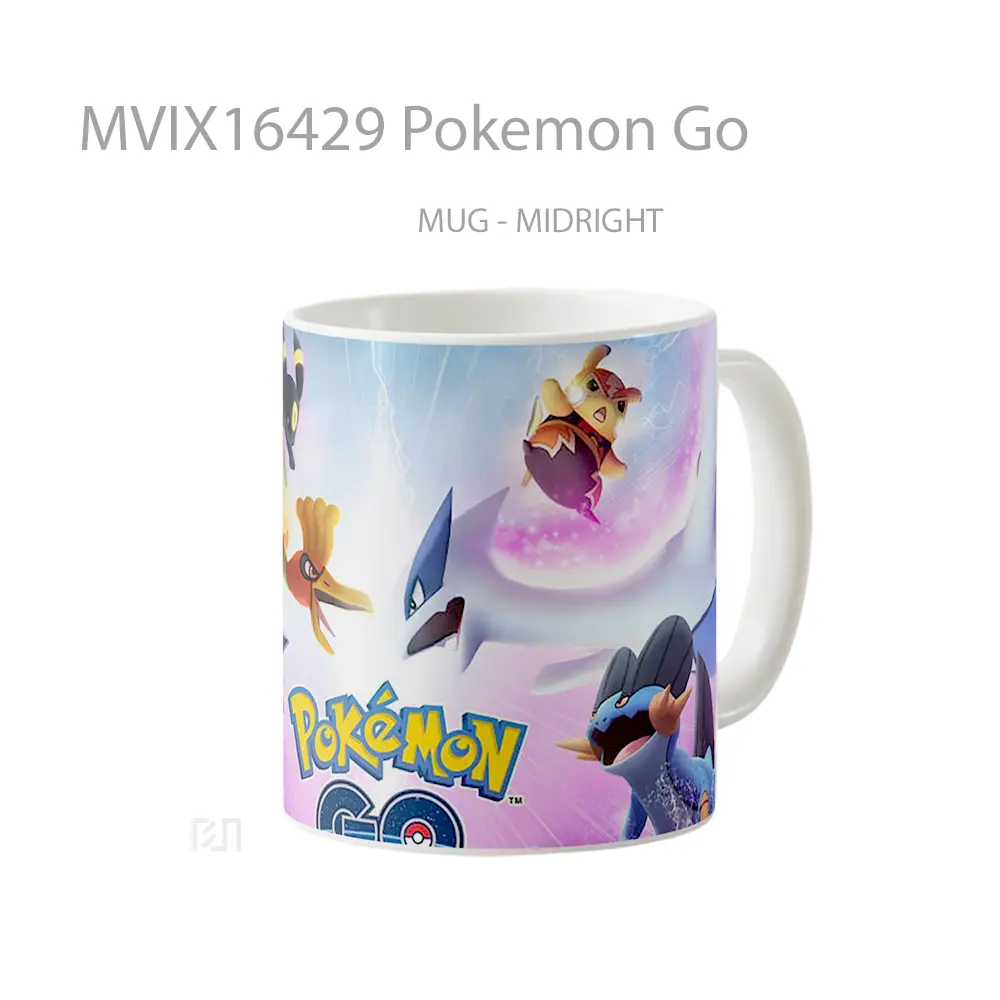 Mug Pokemon Go Full Wrap Lanscape - All-side / Desain