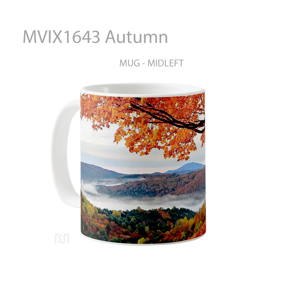 Mug Autumn Full Wrap Lanscape - All-side / Desain