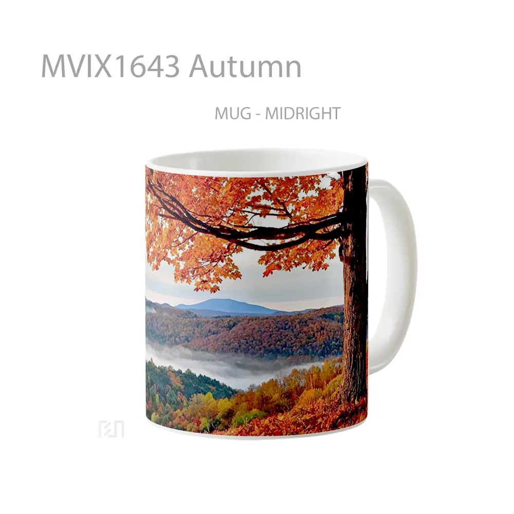Mug Autumn Full Wrap Lanscape - All-side / Desain