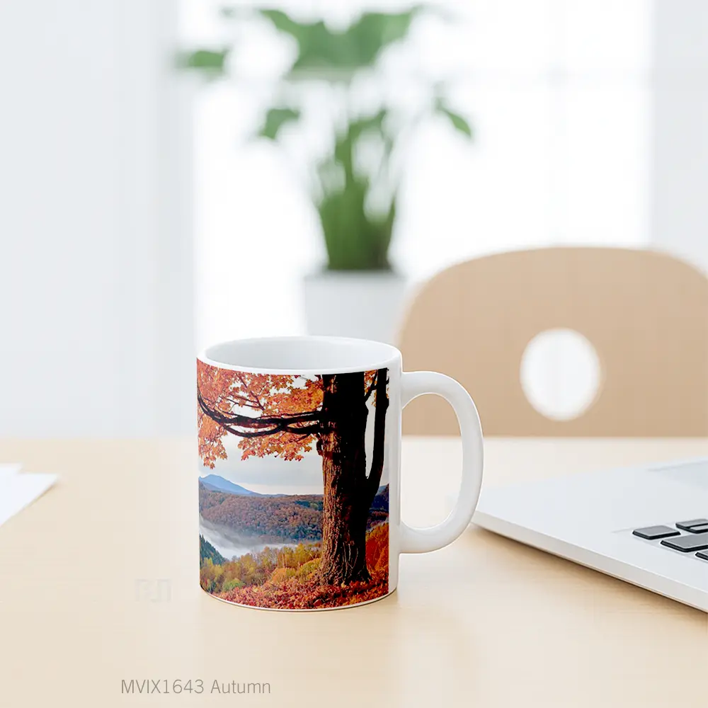 Mug Autumn Full Wrap Lanscape - All-side / Desain