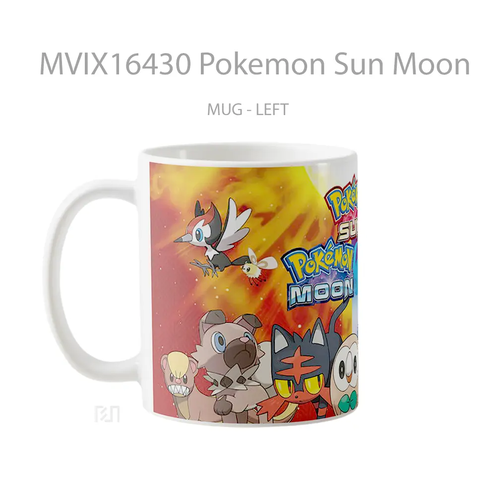 Mug Pokemon Sun Moon Full Wrap Lanscape - All-side / Desain