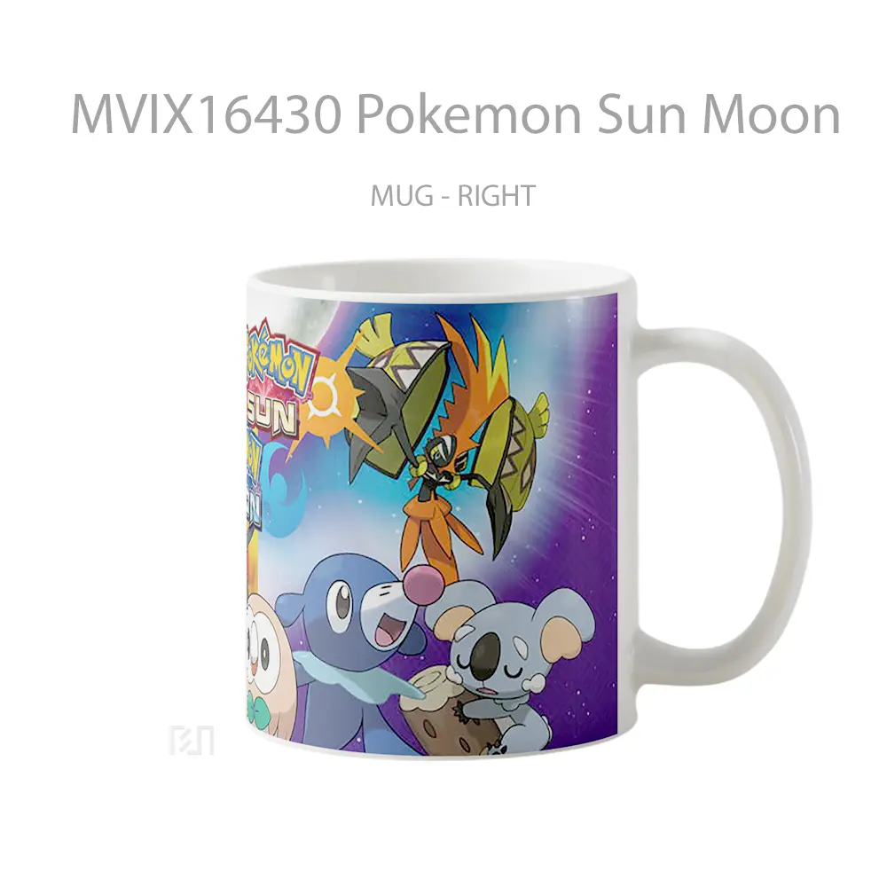Mug Pokemon Sun Moon Full Wrap Lanscape - All-side / Desain