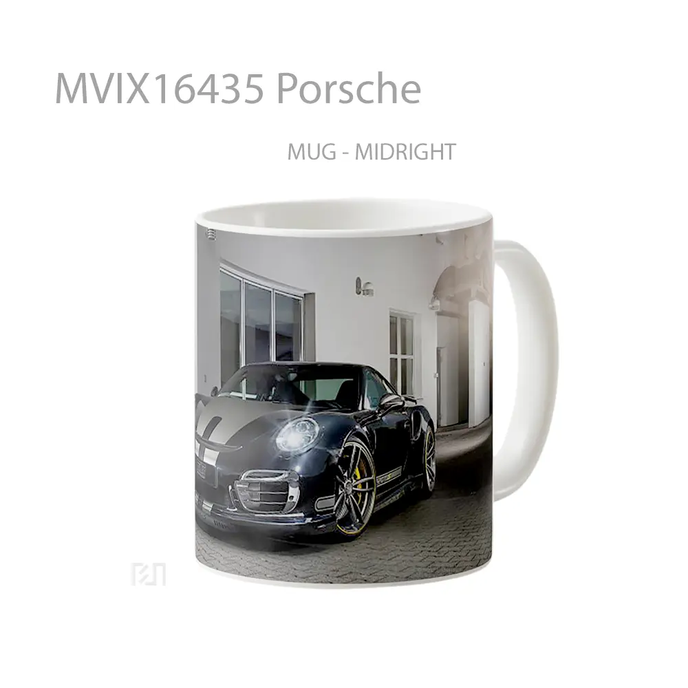 Mug Porsche Full Wrap Lanscape - All-side / Desain