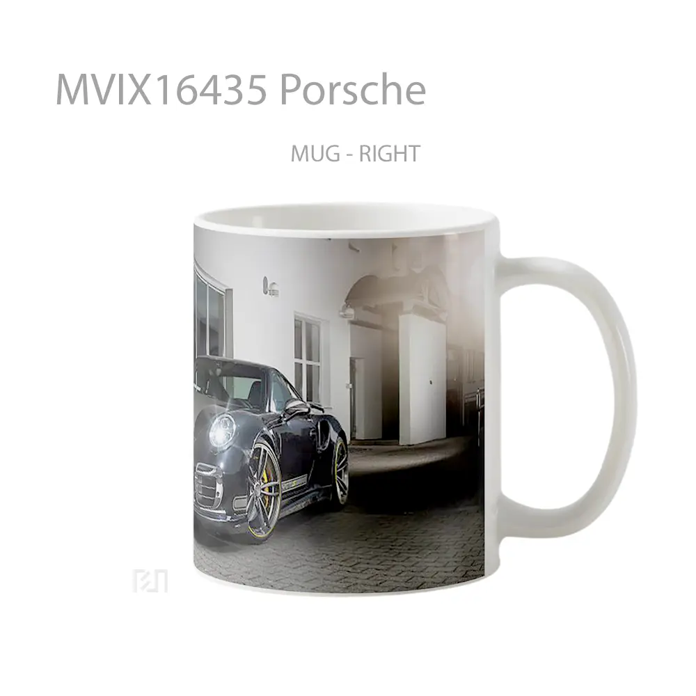 Mug Porsche Full Wrap Lanscape - All-side / Desain