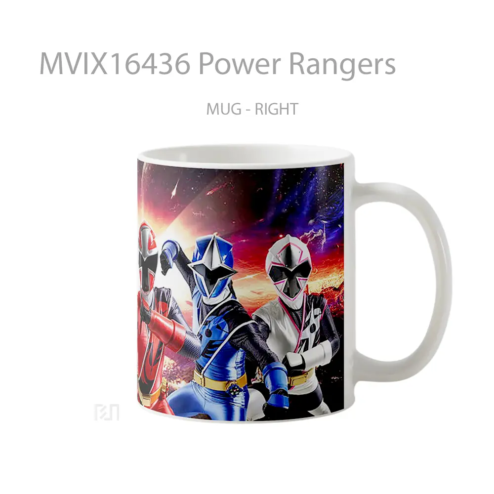 Mug Power Rangers Full Wrap Lanscape - All-side / Desain