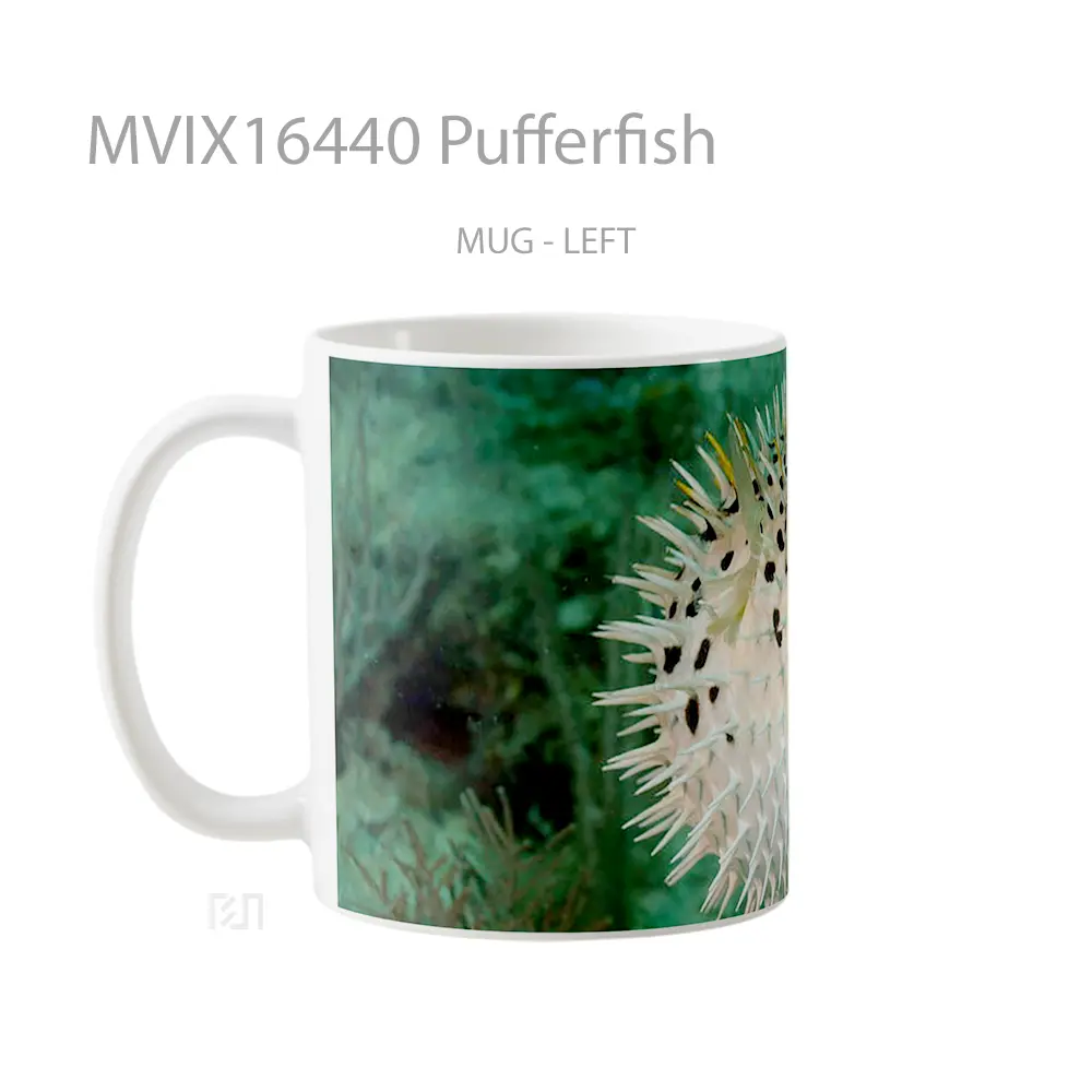 Mug Pufferfish Full Wrap Lanscape - All-side / Desain
