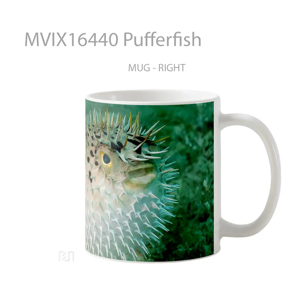 Mug Pufferfish Full Wrap Lanscape - All-side / Desain