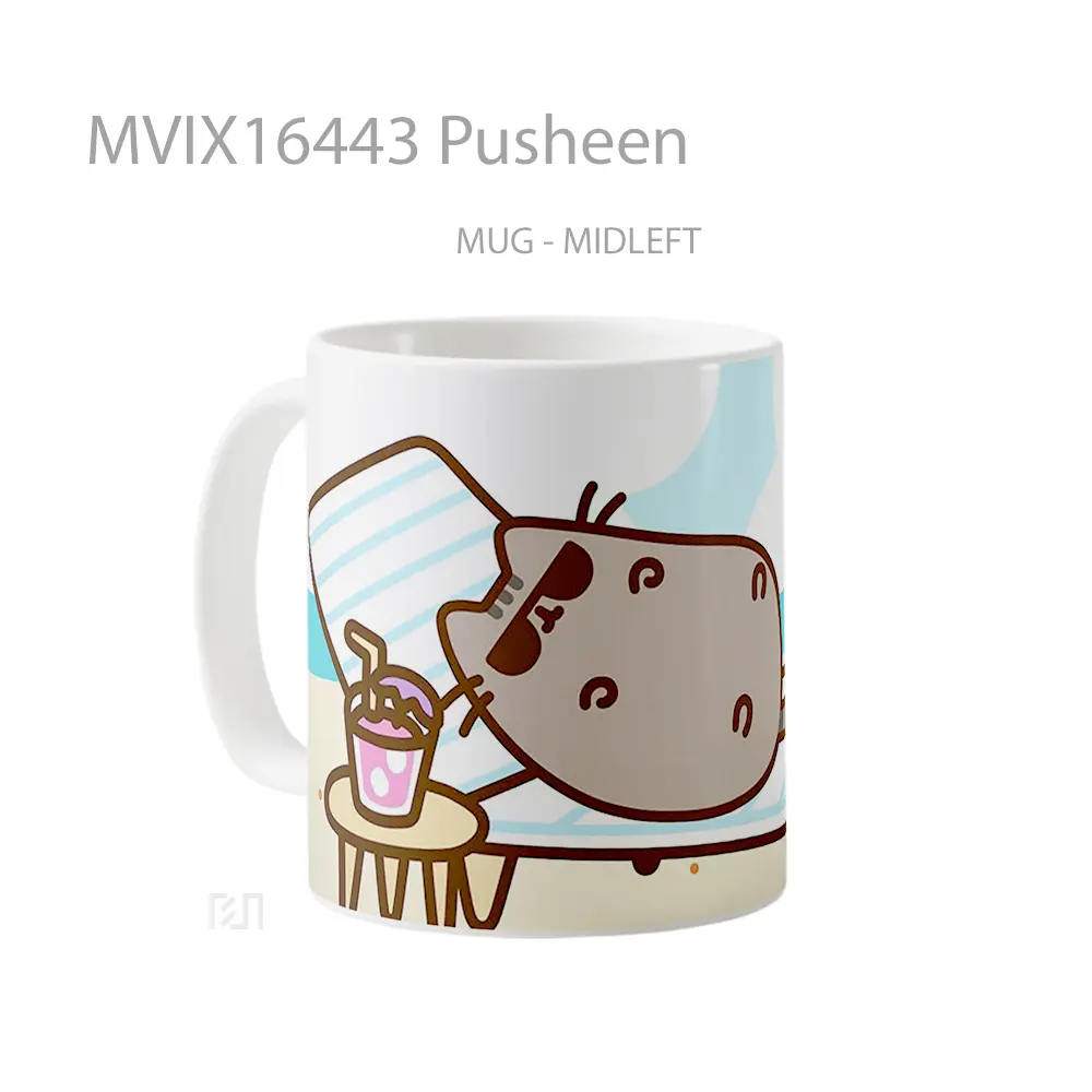 Mug Pusheen Full Wrap Lanscape - All-side / Desain