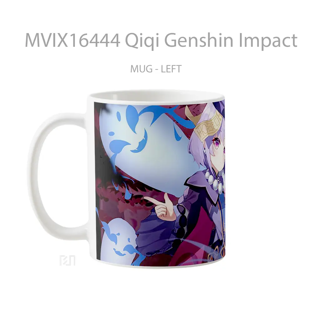 Mug Qiqi Genshin Impact Full Wrap Lanscape - All-side / Desain