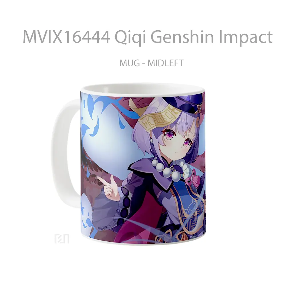 Mug Qiqi Genshin Impact Full Wrap Lanscape - All-side / Desain