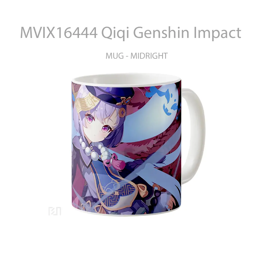 Mug Qiqi Genshin Impact Full Wrap Lanscape - All-side / Desain