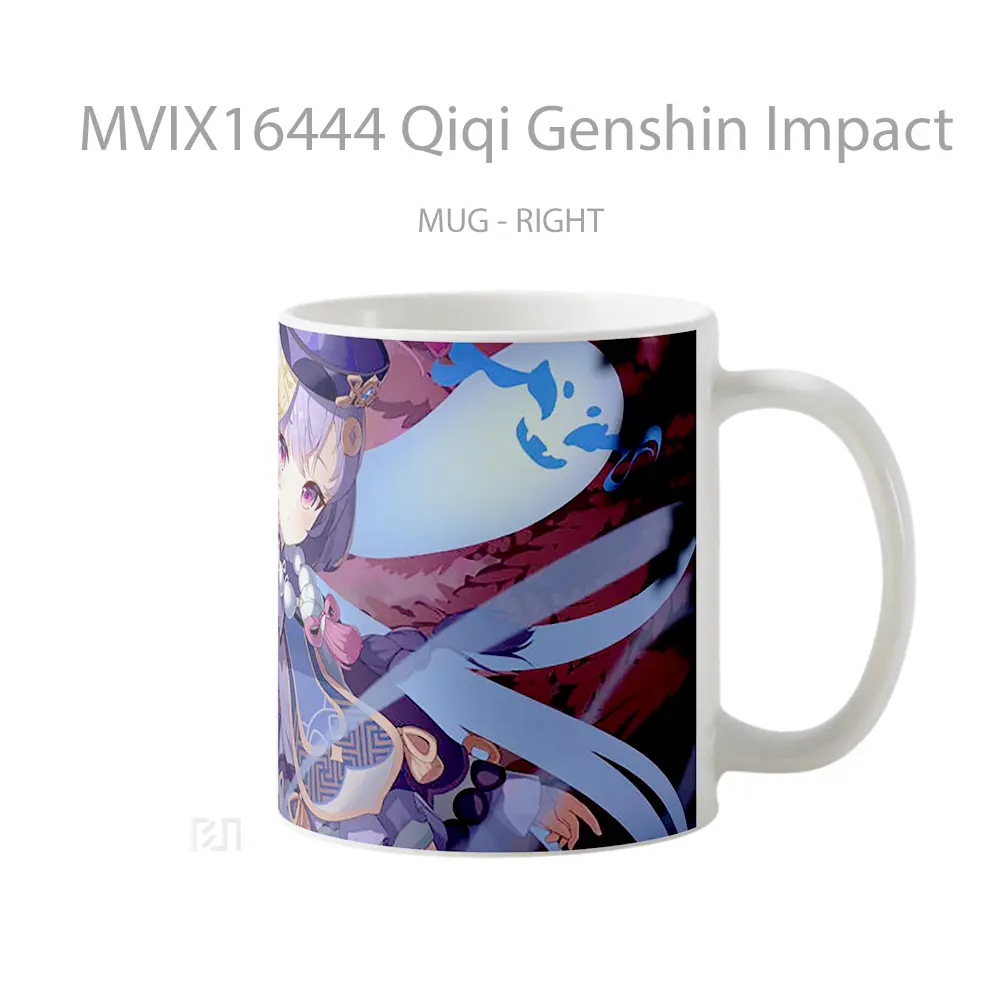 Mug Qiqi Genshin Impact Full Wrap Lanscape - All-side / Desain