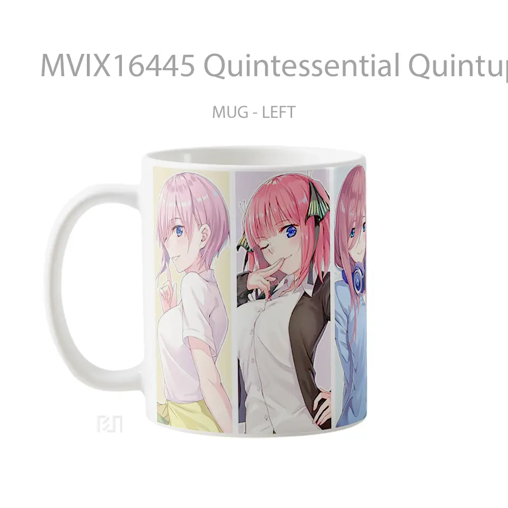 Mug Quintessential Quintuplets Full Wrap Lanscape - All-side / Desain