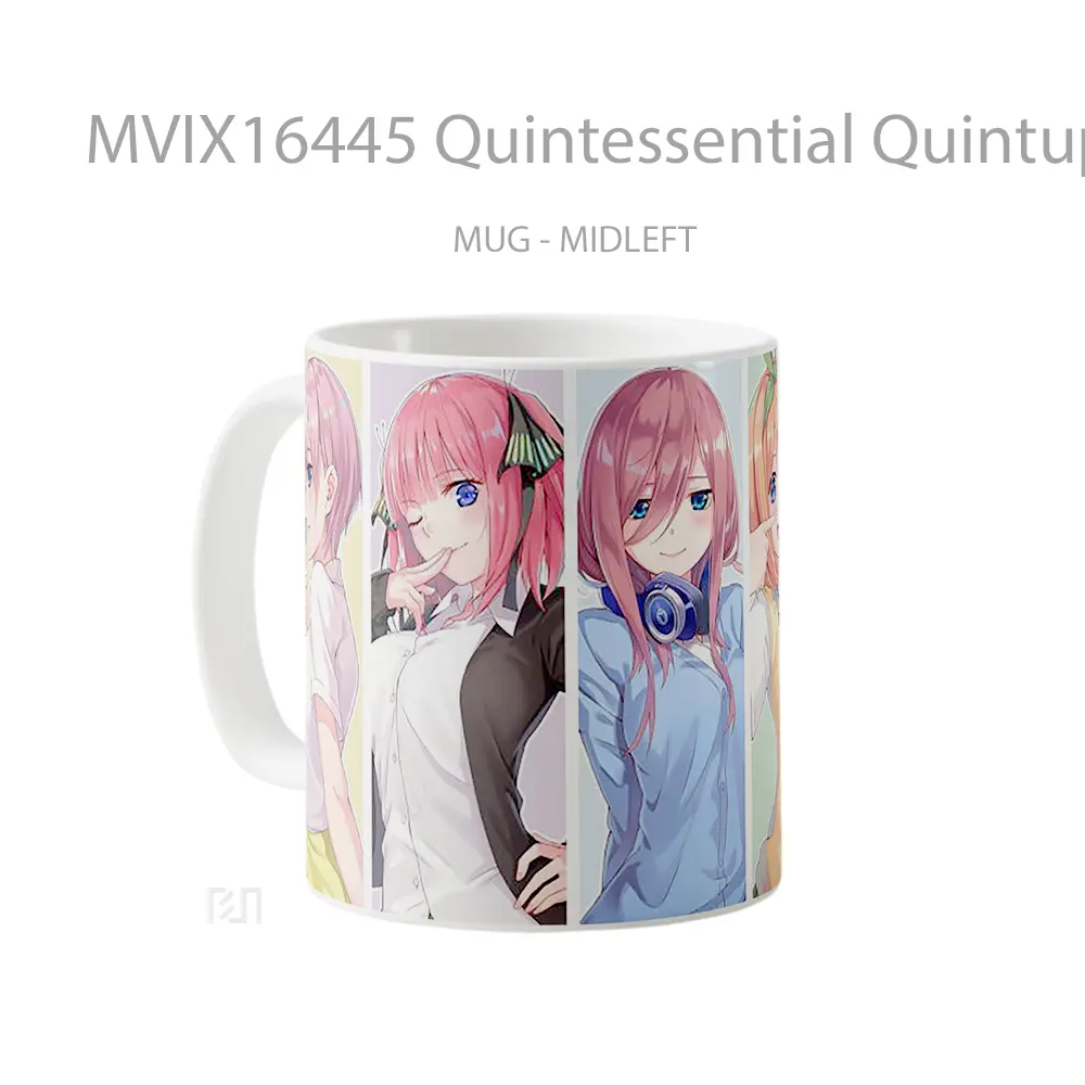 Mug Quintessential Quintuplets Full Wrap Lanscape - All-side / Desain