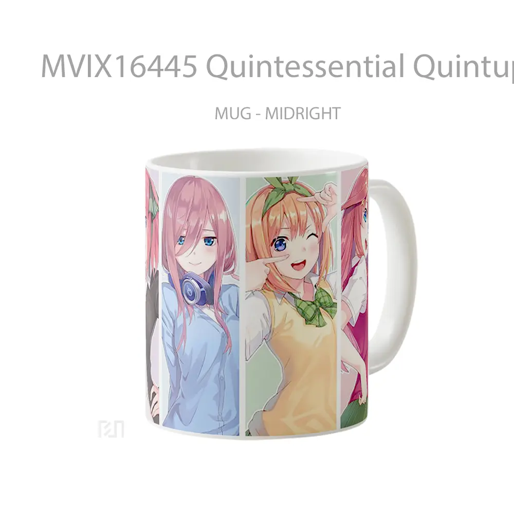 Mug Quintessential Quintuplets Full Wrap Lanscape - All-side / Desain