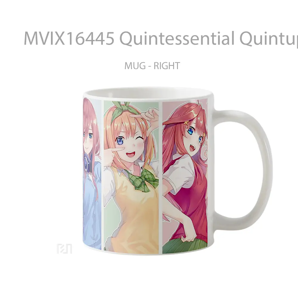 Mug Quintessential Quintuplets Full Wrap Lanscape - All-side / Desain