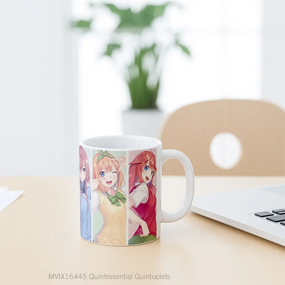 Mug Quintessential Quintuplets Full Wrap Lanscape - All-side / Desain