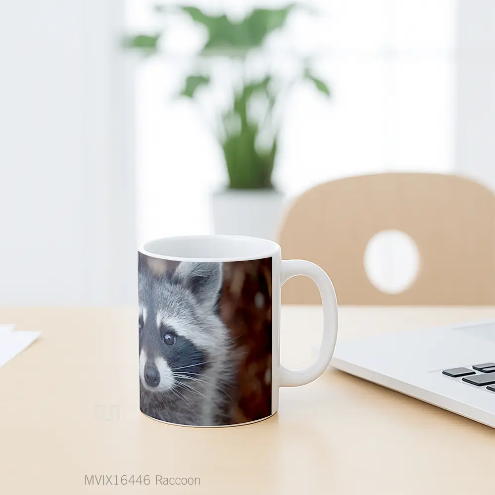 Mug Raccoon Full Wrap Lanscape - All-side / Desain