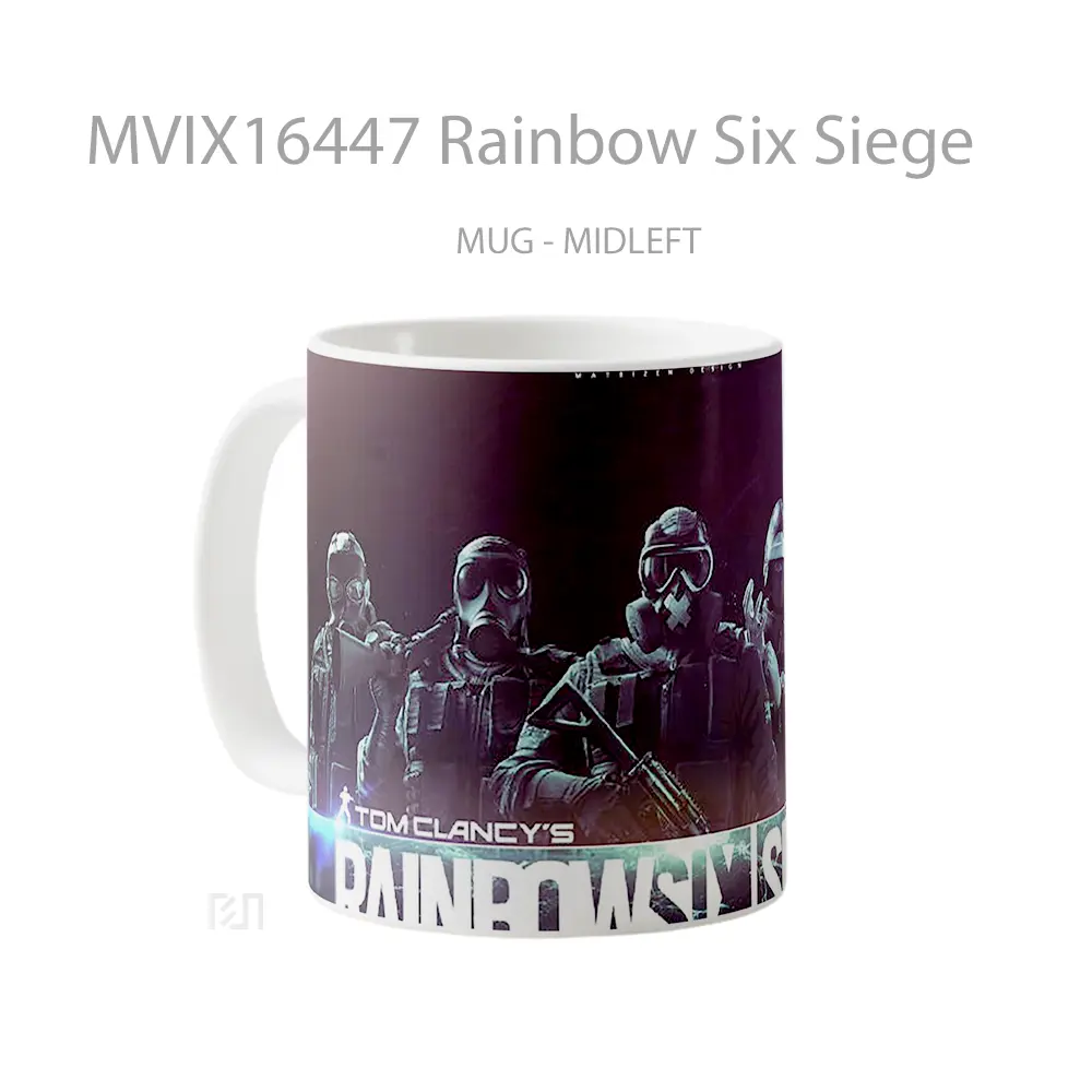 Mug Rainbow Six Siege Full Wrap Lanscape - All-side / Desain