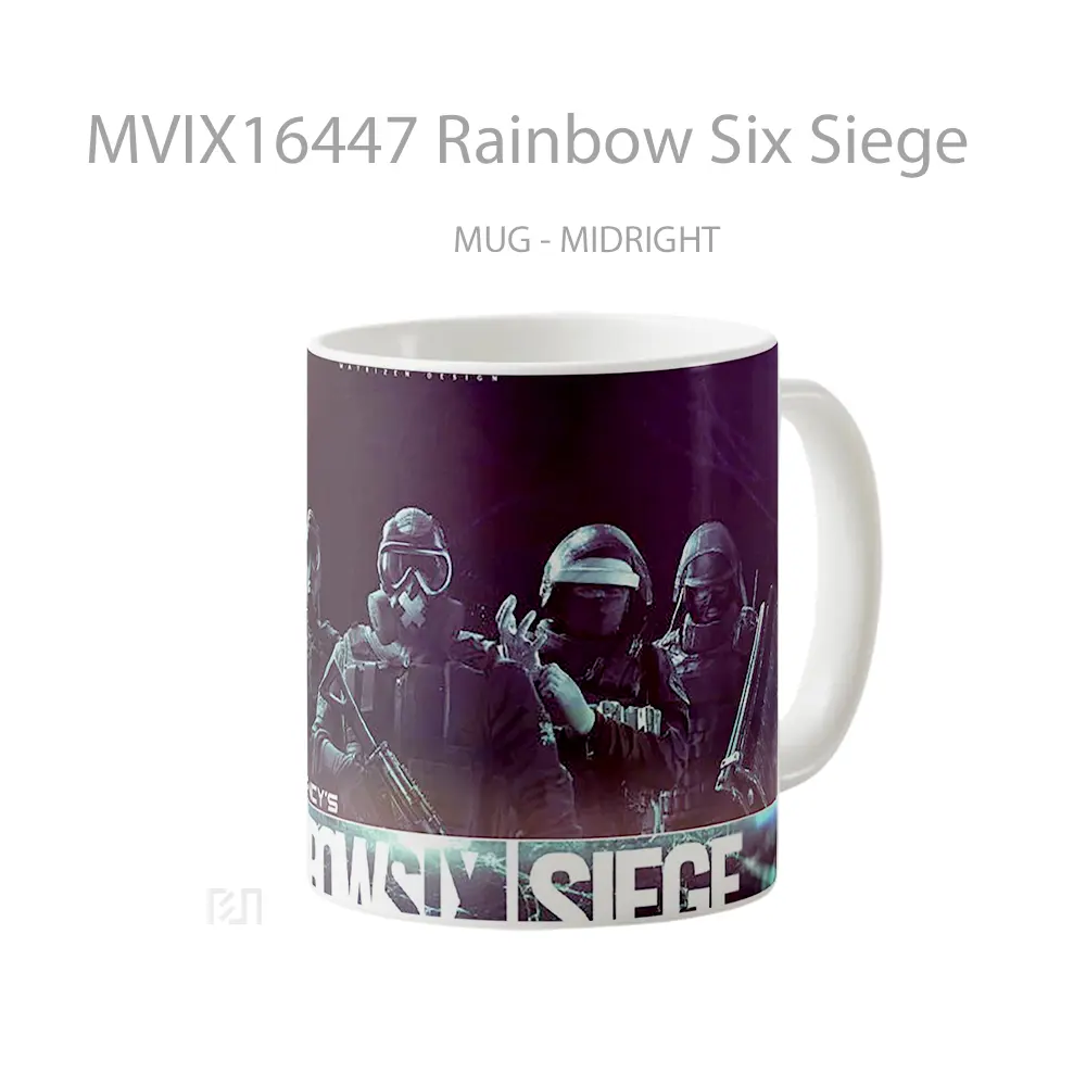 Mug Rainbow Six Siege Full Wrap Lanscape - All-side / Desain