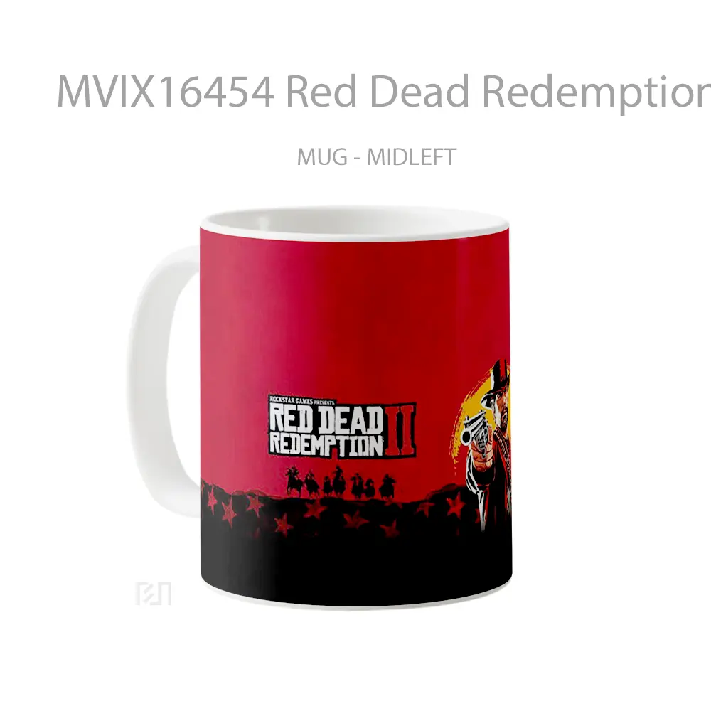 Mug Red Dead Redemption 2 Full Wrap Lanscape - All-side / Desain