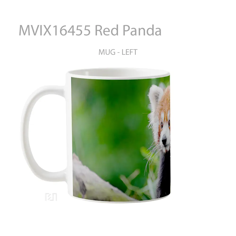 Mug Red Panda Full Wrap Lanscape - All-side / Desain