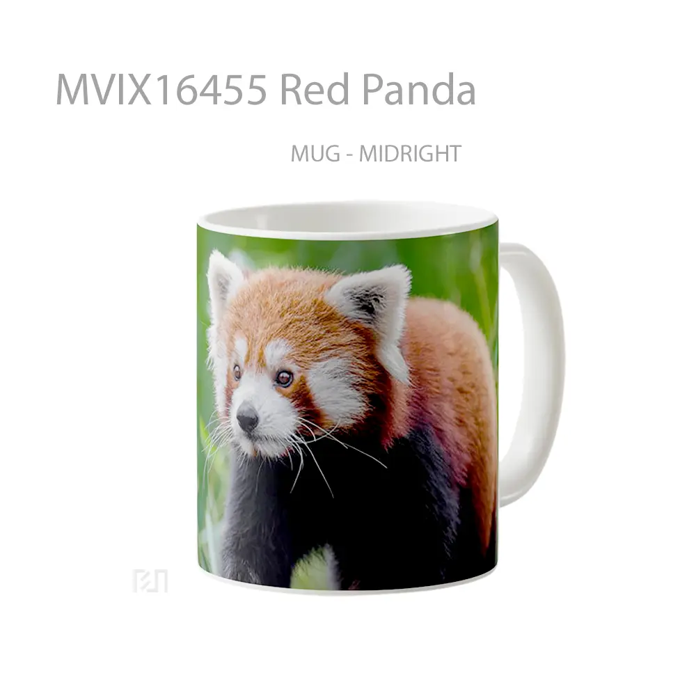 Mug Red Panda Full Wrap Lanscape - All-side / Desain