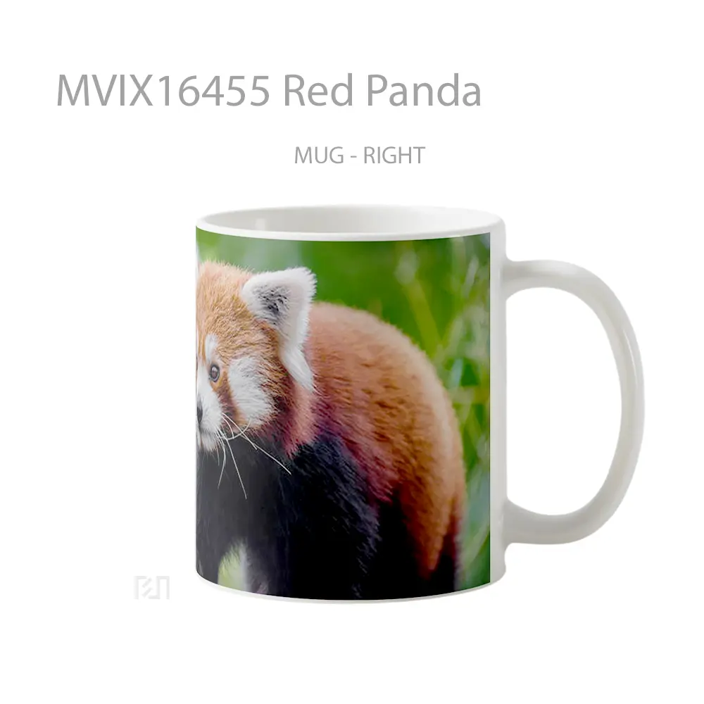 Mug Red Panda Full Wrap Lanscape - All-side / Desain