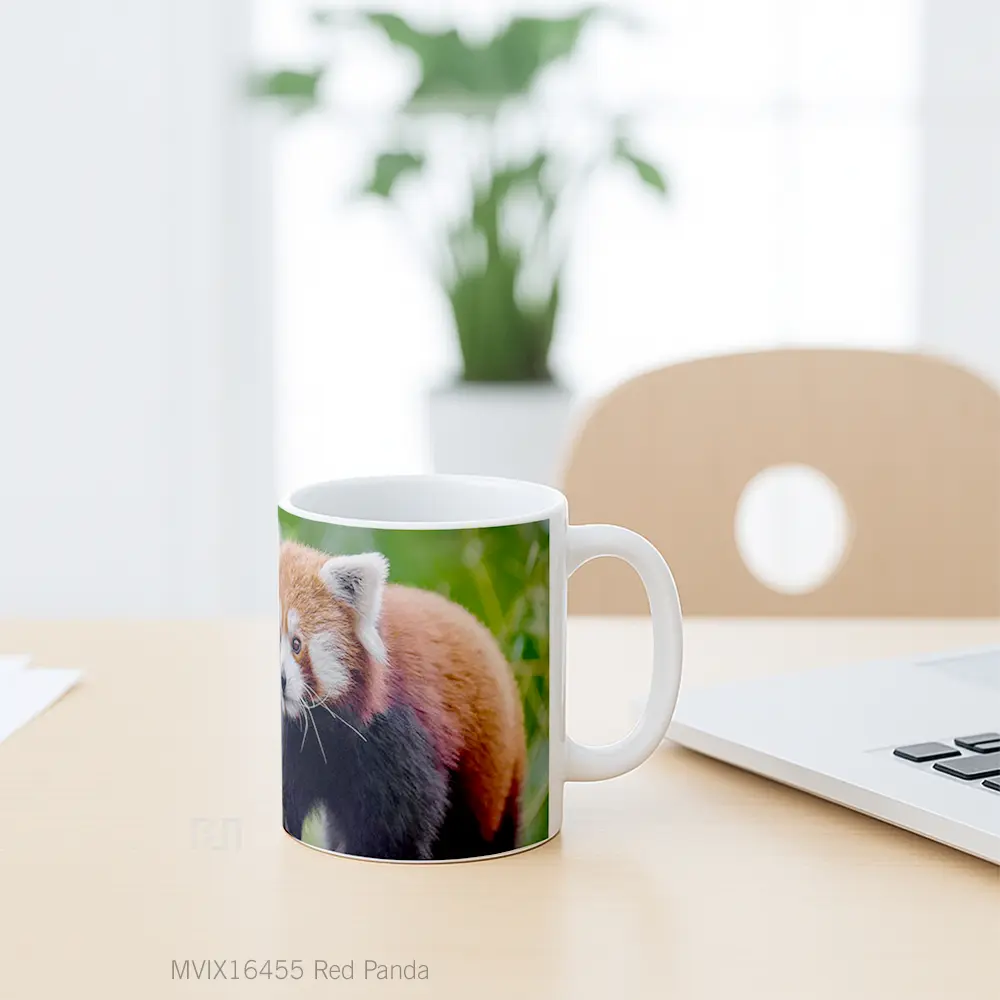 Mug Red Panda Full Wrap Lanscape - All-side / Desain