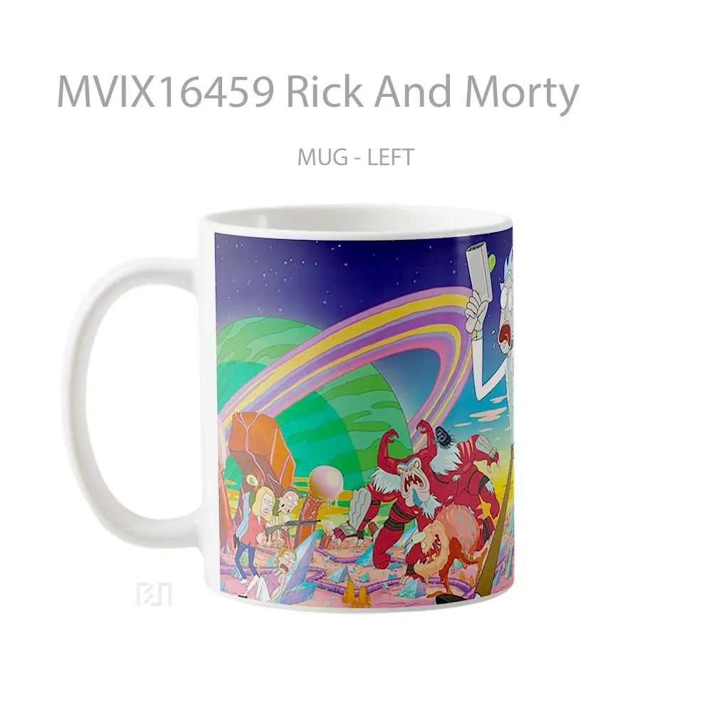 Mug Rick And Morty Full Wrap Lanscape - All-side / Desain