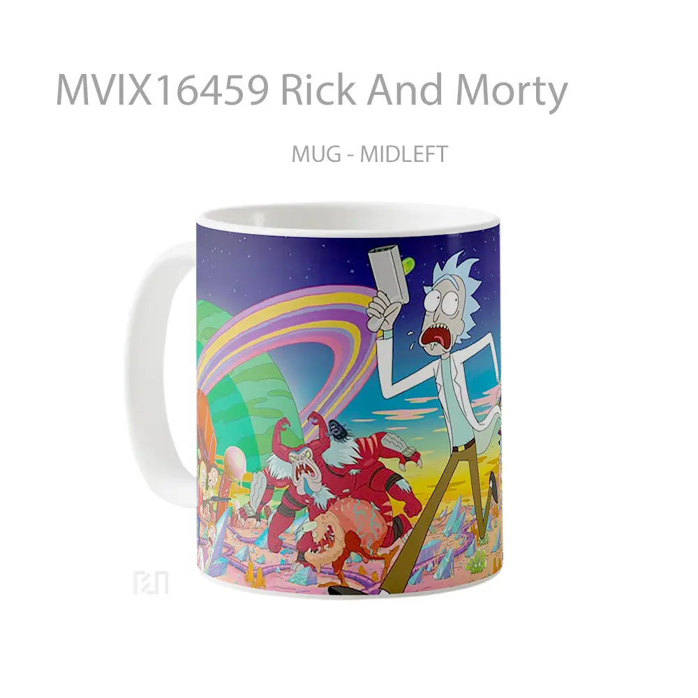 Mug Rick And Morty Full Wrap Lanscape - All-side / Desain