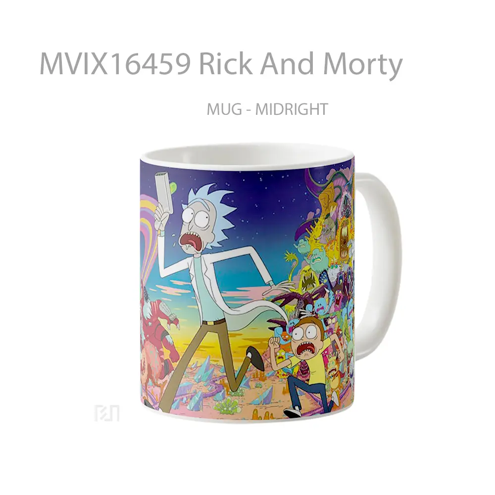Mug Rick And Morty Full Wrap Lanscape - All-side / Desain