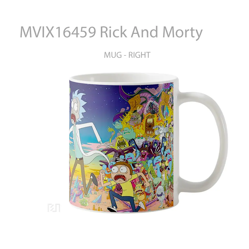 Mug Rick And Morty Full Wrap Lanscape - All-side / Desain